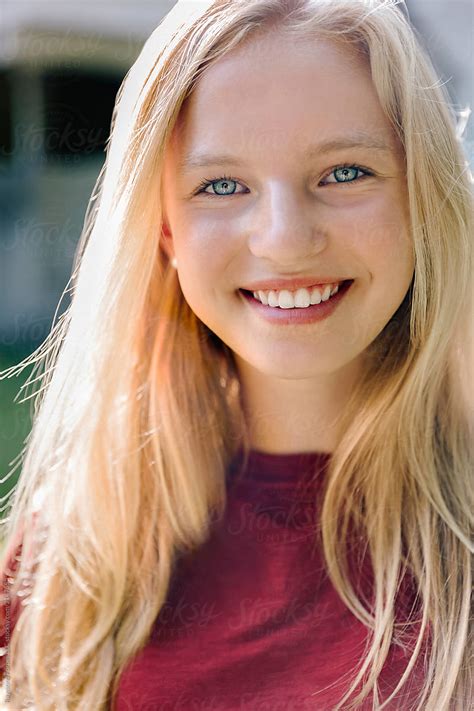 teenblonde|8,679 Happy Smiling Portrait Teenage Girl Blond Hair  .